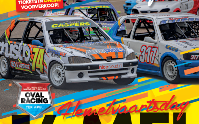14 mei (Hemelvaartsdag) 2e serie int. NK Ovalracing